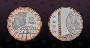 FINLAND, KM# 107 , Silver, 10 Euro, 2002, Proof, 50th Anniversary Helsinki Olympics. Coin housed in Original Mint capsule! Coin