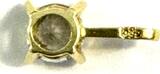 Anhänger 1,3 cm 585er Gelbgold (14 Karat GG) + Zirkonia