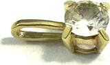 Anhänger 1,3 cm 585er Gelbgold (14 Karat GG) + Zirkonia