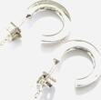Kleine Weißgold Ohrstecker Creolen Form Zirkonia 750 er Gold Ohrstecker Ohrringe sehr gut