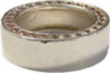 Daniel Hechter Silberring rosa Zirkonia außen 925 er Sterling Silber Ring Gr. 53 gut, kleine Gebrauchsspuren am Silber