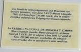 Spanien 5 ECU 1989 in Holzschatulle / mit Zertifikat vz+