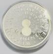 Deutschland 250 g Silber Silver Medaille Willkommen Euro 2001 999 er Silber Durchmesser 8 cm polierte Platte