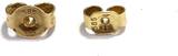 Ohrringe Gelbgold 14 Karat Ohrstecker Rubin Synthese Quadrat Carree 585er Gold