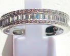 Silberring Gr. 60 Judith Williams 925 er Silber Ring Zirkonia im Baguetteschliff Touch of Diamonds sehr gut