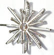 Brosche 925 er Silber Große Silberbrosche Brosche Stern 925 er Silber glitzernde Zirkonia Steine DQCZ sehr gut
