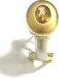 Ohrringe Ohrstecker Citrin oval + 750er Gold 18 Karat