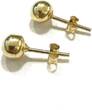 Ohrringe Ohrstecker Kugel 585er Gelbgold 14 Karat GG 6 mm