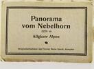 Deutschland Leporello Panorama vom Nebelhorn Panorama mit 2 Aks Allgäuer Alpen -