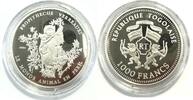 1000 Francs 2005 Republik Togo Propithecus Verreauxi Larvensifaka Le monde animal en peril PP