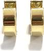 Creolen 585er Gelbgold / 14 Karat GG Ohrringe 1,4 cm Durchmesser -
