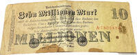 Deutschland Deutsches Reich 10 Millionen Mark Reichsbanknote Berlin Geldschein Banknote 25.7.1923 Serie A -