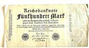 Deutschland Reichsbanknote fünfhundert Mark Berlin Banknote Geldschein 7.7.1922 -