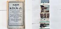 Leporello mit 16 Ansichtskarten Köln Farbdruck um 1900 Deutschland Album Köln am Rhein Bastei Hochhaus Platz der Republik Leystapel gut