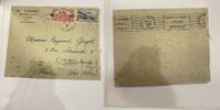 Algerien Ganzsache Briefumschlag Algerien Briefumschlag Alger Algerien nach Strasbourg -