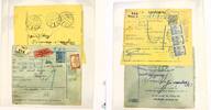 Ungarn 25 Filler 10 Filler 1 Korona 2x bulletin d'expedition Ungarn Pécs Veszprem Briefmarken Filler -