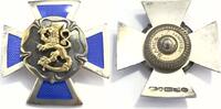 Orden / Abzeichen 1954 Finnland Finnland Orden mit Schraubscheibe blaue Emaille Lion of Finland Löwe 813erSilber gut