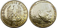 Deutschland 5 Reichsmark Deutsches Reich Paul von Hindenburg 1936 A -
