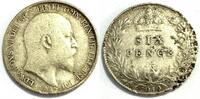 Großbritannien 6 Pence Edward VII -
