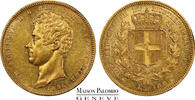 Italie 100 Lire Italie - Sardaigne - 1836 P Turin - PCGS AU 58 -