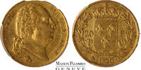 France 20 francs France - or 1820 Q Perpignan - PCGS AU 50 -
