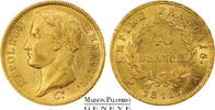 40 francs France  or - 1811 A Paris - PCGS AU 58