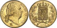 France 20 francs Louis XVIII -  en or - 1820 A Paris - PCGS MS 63