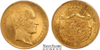 Belgique 25 francs en or 1850 Bruxelles 900/M - PCGS MS 65