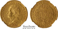 Italie 20 lire Italie - Sardaigne - 1827 L Turin - NGC AU 55 -