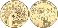 France 50 euro PROOF - or “Fête de la musique” - 2011 - NGC PF 69 -
