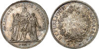 France 5 francs IIIème République (1871-1940) - Hercule - 1877 A Paris - PCGS MS 65 -
