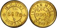 Indes Britanniques 5 Tolas or ND Bombay - H.M Mint - PCGS MS 64 - RRRR! -