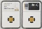 France 5 Francs or 1854 A Paris - Petit module - Tranche cannelée - NGC MS 63 -
