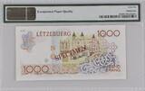 Luxembourg  Luxemburg Specimen 1 000 Francs (1985) Pick 59s PMG Gem UNC 66 EPQ