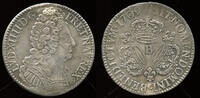 France Ecu aux 3 couronnes Ludwig XIV. (1643-1715) Rouen mint -
