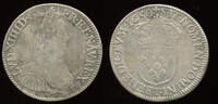 France 1/2 Ecu à la mèche longue Ludwig XIV. (1643-1715) Nantes mint -