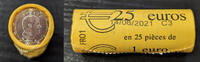 MONACO 1€ EURO EINE KOMPLETTE ROLLE 25 x 1€ EURO -