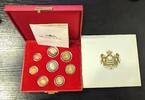 MONACO PROOF SET EURO Kursmünzensatz in Originaletui und mit Zertifikat + Karton -