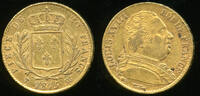 France 20 Francs Louis XVIII (1814-1824) Lille mint -