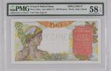 French Indo-China 100 Piastres French Indo-China Specimen 100 Piastres (1949-54) PMG Choice AU 58 EPQ -