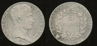 France 5 Francs Napoleon I. 1804-1814 Turin mint -