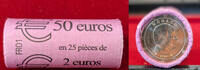 2 Euro Rolle 2024 Monaco ORIGINALROLLE  2€ x 25 COINS UNC UNC
