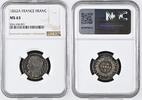 FRANCE 1 FRANC 1852 A Louis-Napoléon Bonaparte NGC MS 63