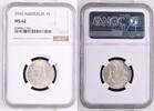 AUSTRALIA Shilling 1910 George V. 1910-1936 NGC MS 62