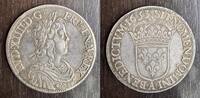 FRANCE ECU À LA MECHE LONGUE 1653 A PARIS LOUIS XIV 1643-1715