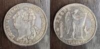 FRANCE CONSTITUTION ECU DE 6 LIVRES 1792 A PARIS 2EME SEMESTR LOUIS XVI 1774-1792
