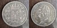 FRANCE 5 FRANCS 1816 A PARIS LOUIS XVIII 1814-1824