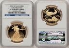 US Proof Gold Eagle 1 oz ER Blue Certified Gold American Eagles -