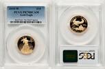 US Proof Gold Eagle 1/4 oz Blue Gradient Certified Gold American Eagles -