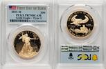 World Coins and Other 2021-W Type 1 Proof Gold Eagle 1 oz FDI Flag -
